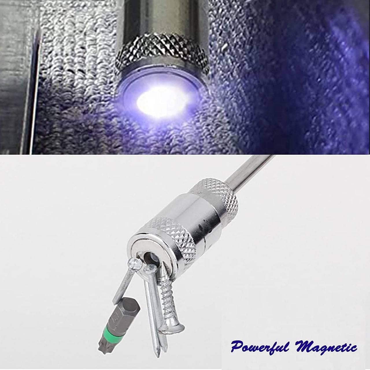 Telescopic Magnetic Pickup Tool with LED