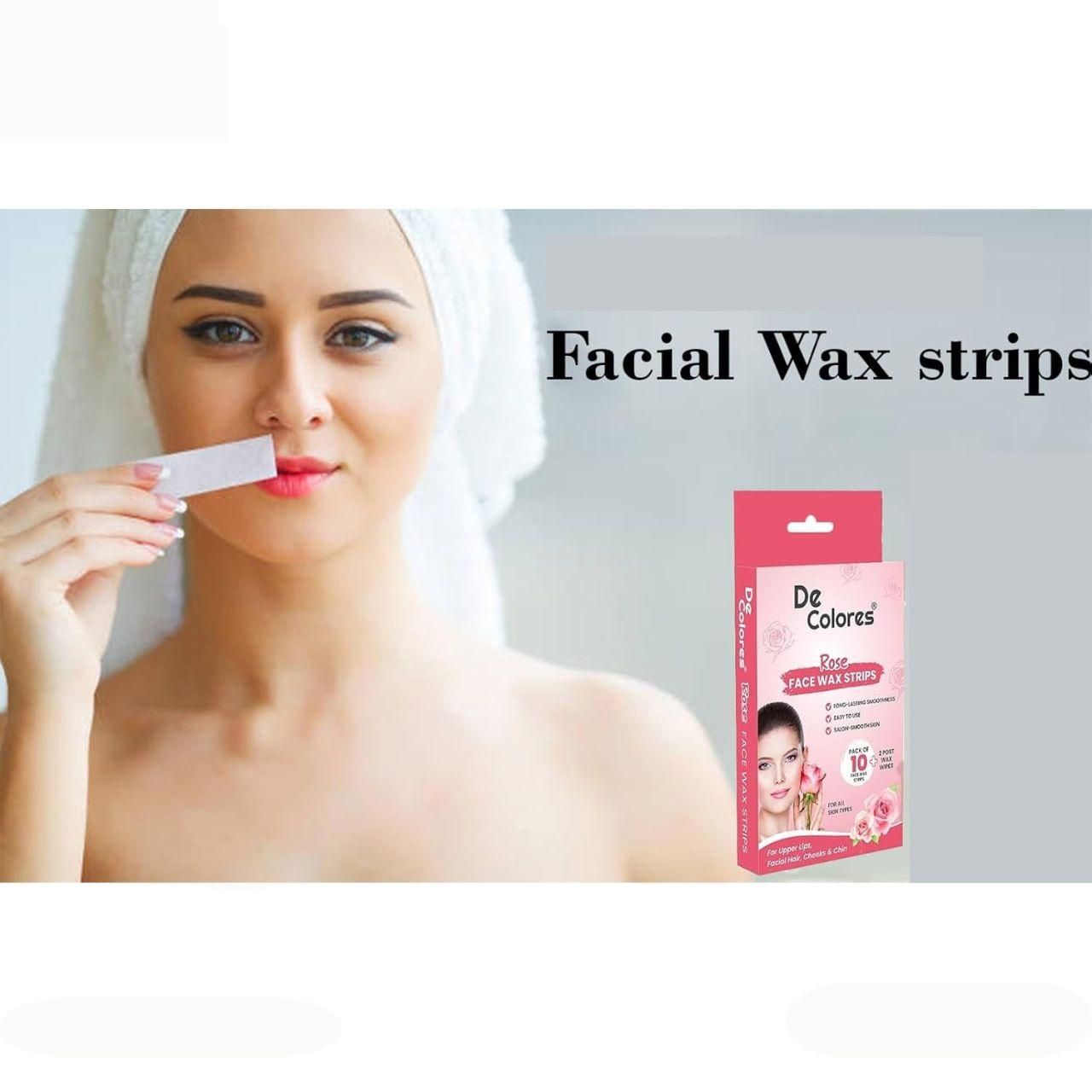 Rose Face Wax Strips